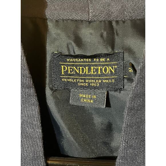 Pendleton Women's Blue Blazer jacket. linen/cotton blend. office work Size 2 - Picture 4 of 8
